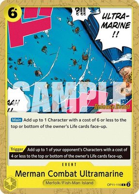 Merman Combat Ultramarine, A Fist of Divine Speed Release Event Cards
