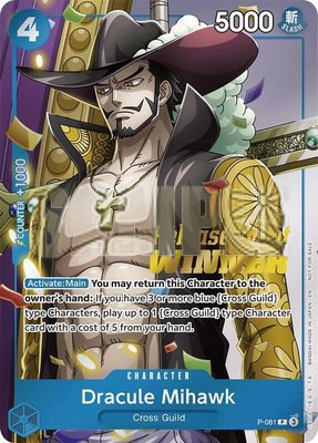 Dracule Mihawk (OP11 Release Event Winner), One Piece Promotion Cards