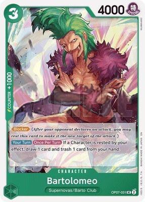 Bartolomeo (Reprint), Starter Deck 24: GREEN Jewelry Bonney