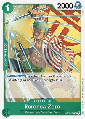 Roronoa Zoro (Reprint), Starter Deck 24: GREEN Jewelry Bonney