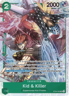 Kid & Killer, Starter Deck 24: GREEN Jewelry Bonney