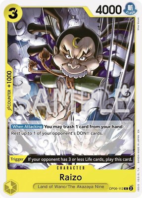 Raizo (Reprint), Starter Deck 28: GREEN/YELLOW Yamato