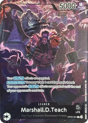 Marshall.D.Teach (English Version 2nd Anniversary Set), One Piece Promotion Cards
