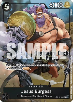 Jesus Burgess (Beginners Deck Party [ST-23] - [ST-28] Winner Pack), One Piece Promotion Cards