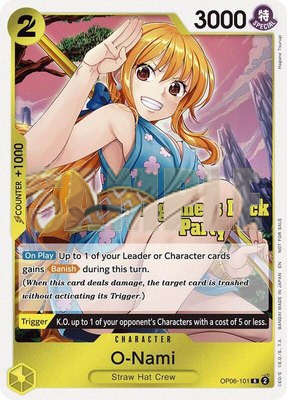 O-Nami (Beginners Deck Party [ST-23] - [ST-28] Participation Pack), One Piece Promotion Cards
