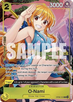 O-Nami (Beginners Deck Party [ST-23] - [ST-28] Winner Pack), One Piece Promotion Cards