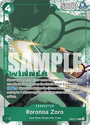 Roronoa Zoro (Winner Pack 2025 Vol. 3), One Piece Promotion Cards