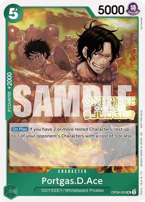 Portgas.D.Ace (Judge Pack Vol. 6), One Piece Promotion Cards
