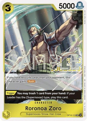 Roronoa Zoro (Judge Pack Vol. 6), One Piece Promotion Cards