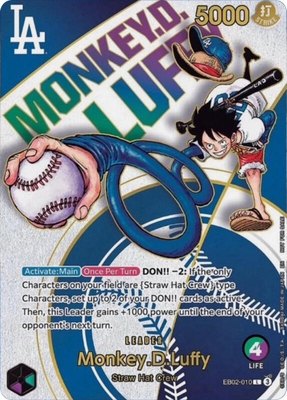 Monkey.D.Luffy (010) (Dodgers x ONE PIECE), One Piece Promotion Cards
