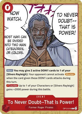 To Never Doubt--That Is Power!, Legacy of the Master
