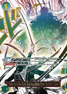Demon Aura Nine Sword Style Asura Blades Drawn Dead Man's Game (Alternate Art), Legacy of the Master