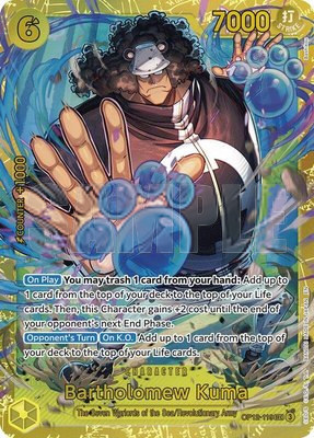 Bartholomew Kuma, Legacy of the Master