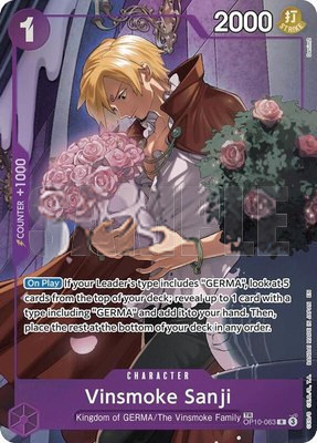 Vinsmoke Sanji (TR), Legacy of the Master
