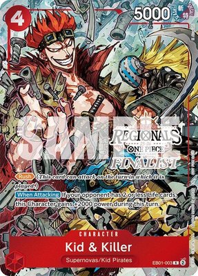 Kid & Killer (Offline Regional Finalist Card Set 2025 Vol.2), One Piece Promotion Cards