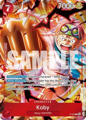 Koby (Event Pack Vol. 7), One Piece Promotion Cards