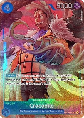 Crocodile (Seven Warlords of the Sea Binder Set), One Piece Promotion Cards
