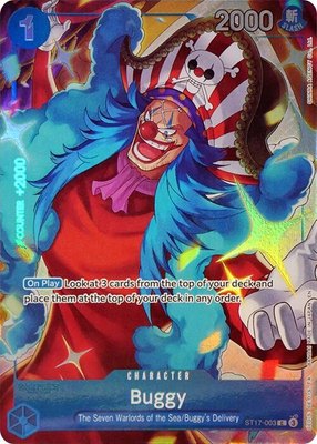 Buggy (Seven Warlords of the Sea Binder Set), One Piece Promotion Cards