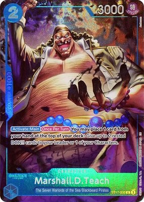 Marshall.D.Teach (Seven Warlords of the Sea Binder Set), One Piece Promotion Cards