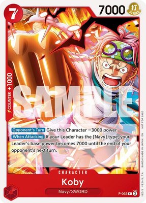 Koby (OP12 Release Event), One Piece Promotion Cards
