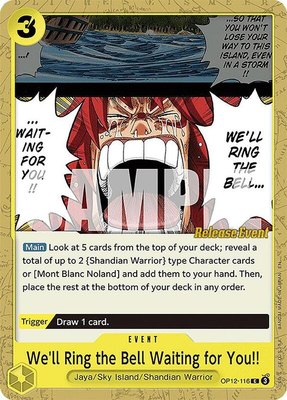 We'll Ring the Bell Waiting for You!!, Legacy of the Master Release Event Cards