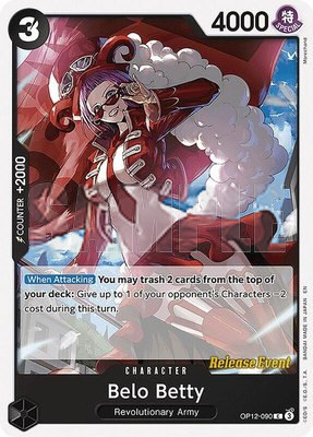 Belo Betty, Legacy of the Master Release Event Cards