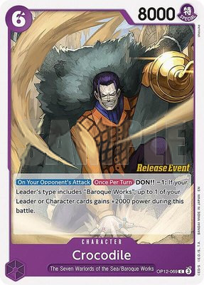 Crocodile, Legacy of the Master Release Event Cards