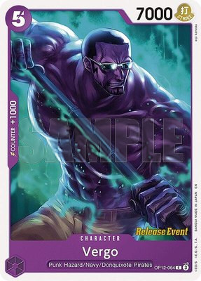 Vergo, Legacy of the Master Release Event Cards