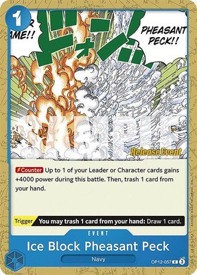 Ice Block Pheasant Peck, Legacy of the Master Release Event Cards
