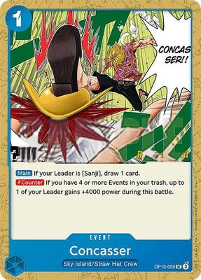 Concasser, Legacy of the Master Release Event Cards