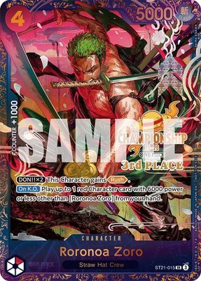 Roronoa Zoro (CS 25-26 3rd Place), One Piece Promotion Cards