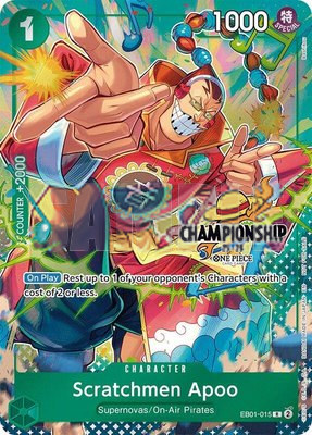 Scratchmen Apoo (CS 25-26 Celebration Pack), One Piece Promotion Cards