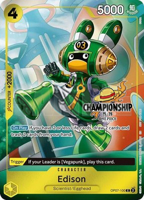 Edison (CS 25-26 Celebration Pack), One Piece Promotion Cards