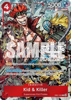 Kid & Killer (Online Regional Finalist Card Set 2025 Vol.2), One Piece Promotion Cards