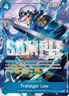 Trafalgar Law (Online Regional Finalist Card Set 2025 Vol.2), One Piece Promotion Cards