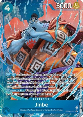 Jinbe - PRB02-007(Alternate Art), Premium Booster -The Best- Vol. 2