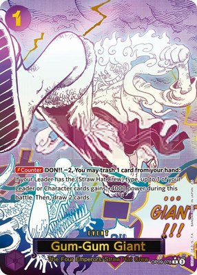 Gum-Gum Giant (Alternate Art), Premium Booster -The Best- Vol. 2