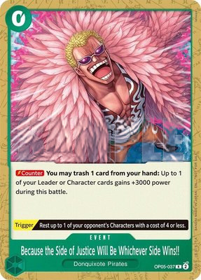 Because the Side of Justice Will Be Whichever Side Wins!! (Tournament Pack 2025 Vol. 4), One Piece Promotion Cards