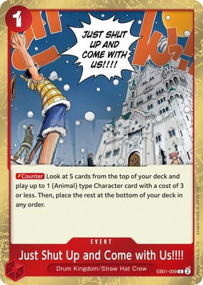 Just Shut Up and Come with Us!!!! (Pirate Foil), Premium Booster -The Best- Vol. 2
