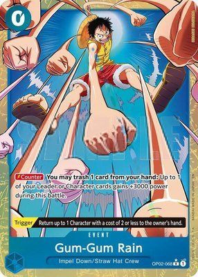 Gum-Gum Rain (Alternate Art), Premium Booster -The Best- Vol. 2