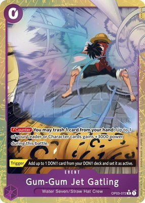 Gum-Gum Jet Gatling (Alternate Art), Premium Booster -The Best- Vol. 2