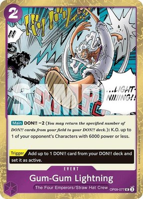 Gum-Gum Lightning (Pirate Foil), Premium Booster -The Best- Vol. 2