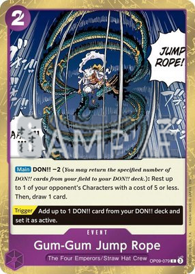 Gum-Gum Jump Rope (Pirate Foil), Premium Booster -The Best- Vol. 2