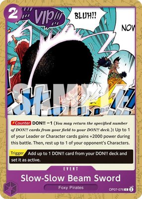 Slow-Slow Beam Sword (Reprint), Premium Booster -The Best- Vol. 2