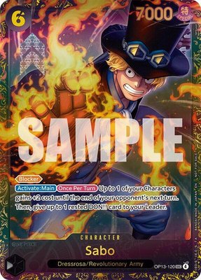 Sabo (Store Treasure Cup 2025), One Piece Promotion Cards