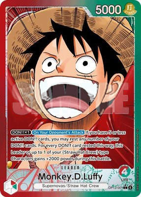 Monkey.D.Luffy (001) (Alternate Art), Carrying On His Will