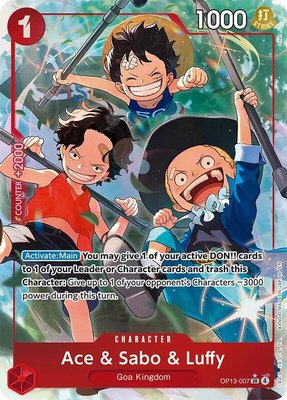 Ace & Sabo & Luffy (Alternate Art), Carrying On His Will
