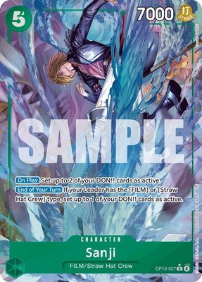 Sanji (Alternate Art), Carrying On His Will