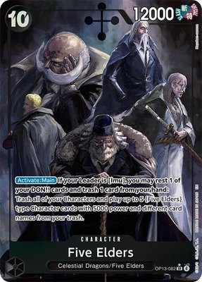 Five Elders (Alternate Art), Carrying On His Will