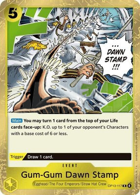 Gum-Gum Dawn Stamp, Carrying On His Will